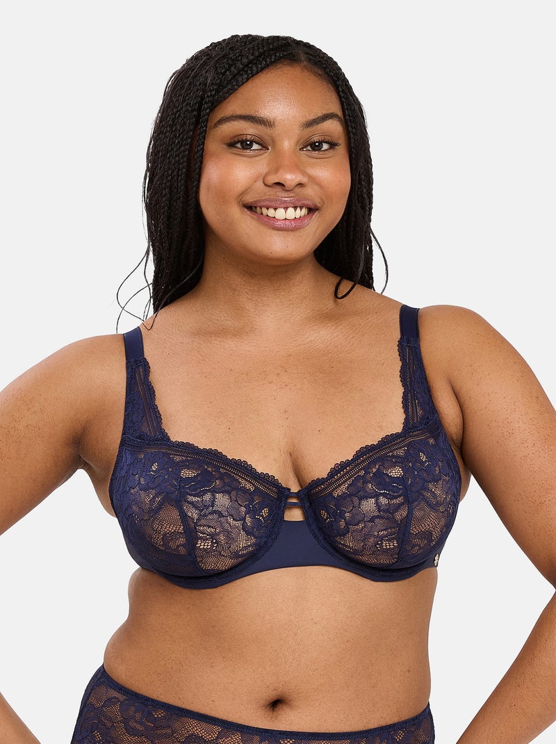 Soutien-gorge corbeille Lily Sans Complexe Bleu marine - Kiabi