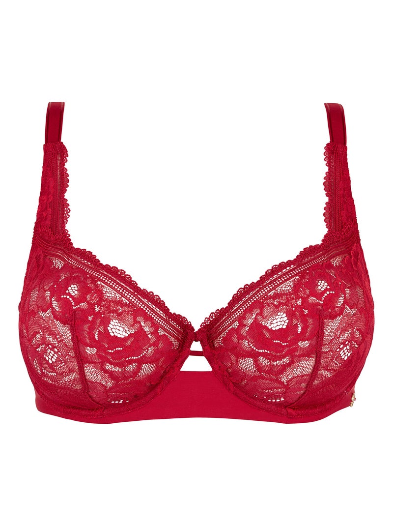 Soutien-gorge corbeille Lily Sans Complexe Rouge grenat - Kiabi