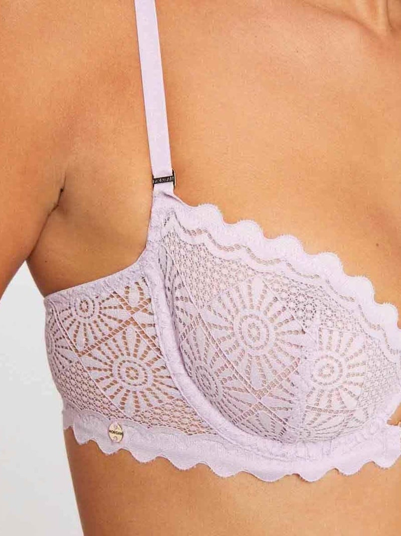 Soutien-gorge corbeille LISON - Morgan Lingerie Violet - Kiabi