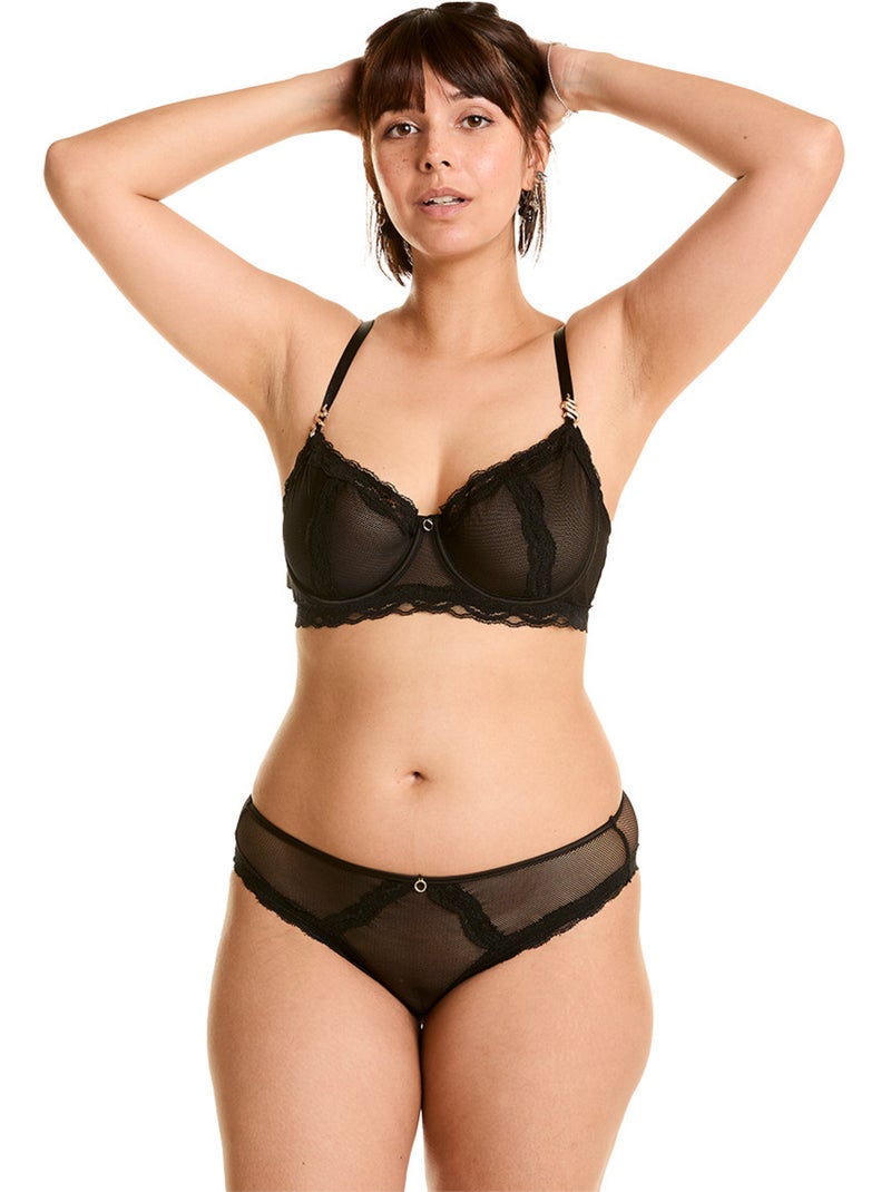 Soutien-gorge corbeille POISON - Pomm'Poire Noir - Kiabi