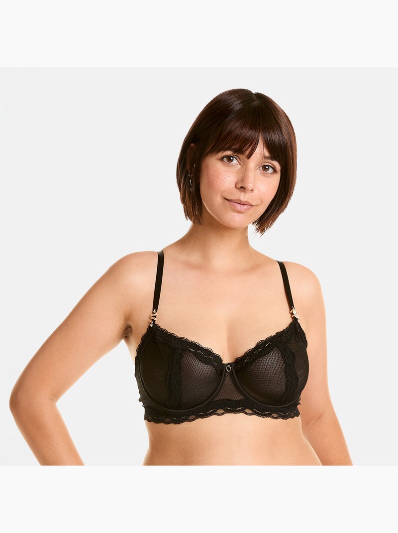 Soutien-gorge corbeille POISON - Pomm'Poire Noir - Kiabi