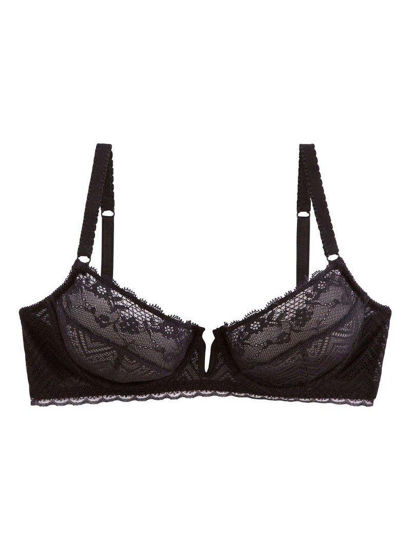 Soutien-gorge corbeille SMOKY EYE - Pomm'Poire Noir - Kiabi
