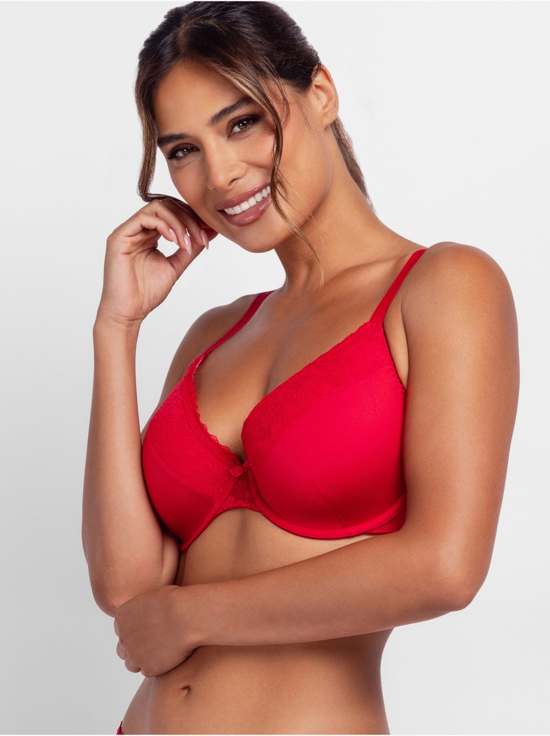 Soutien-gorge corbeille Sonia Dorina Rouge - Kiabi