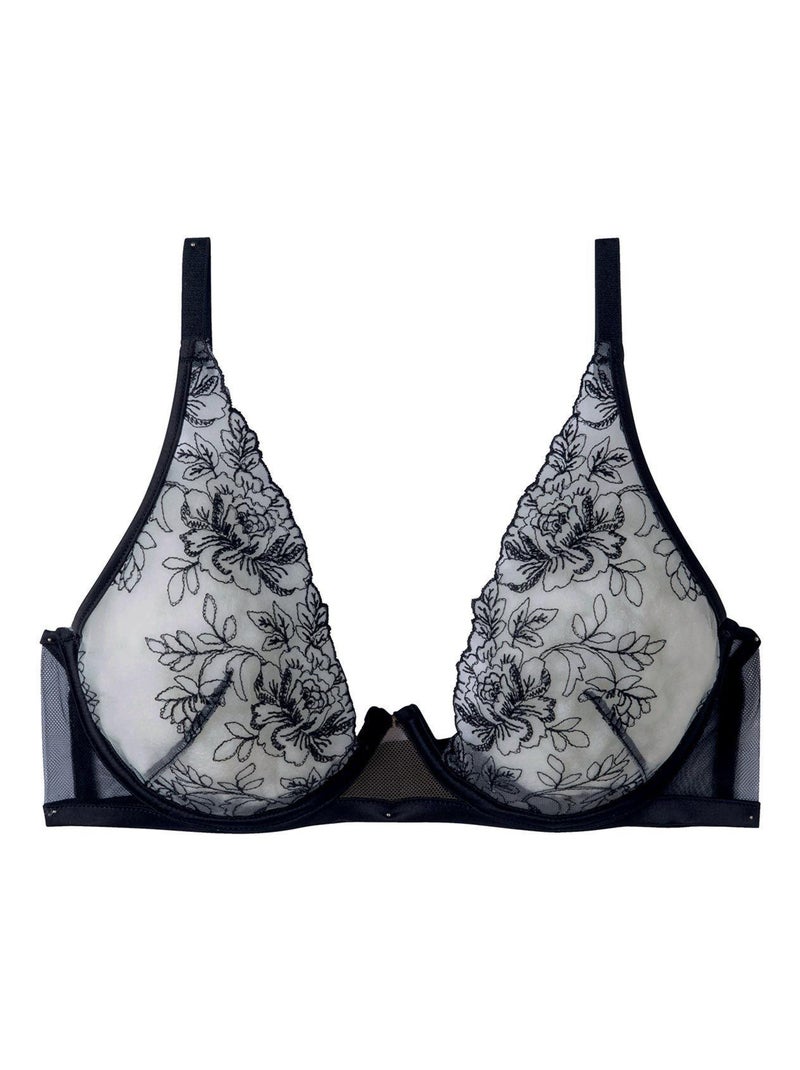 Soutien-gorge corbeille SPLASH - Pomm'Poire Noir - Kiabi