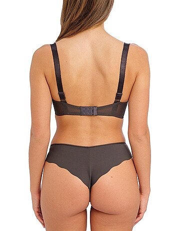 Soutien-gorge transparent avec broderies Show-off - Noir - Kiabi - 57.95€