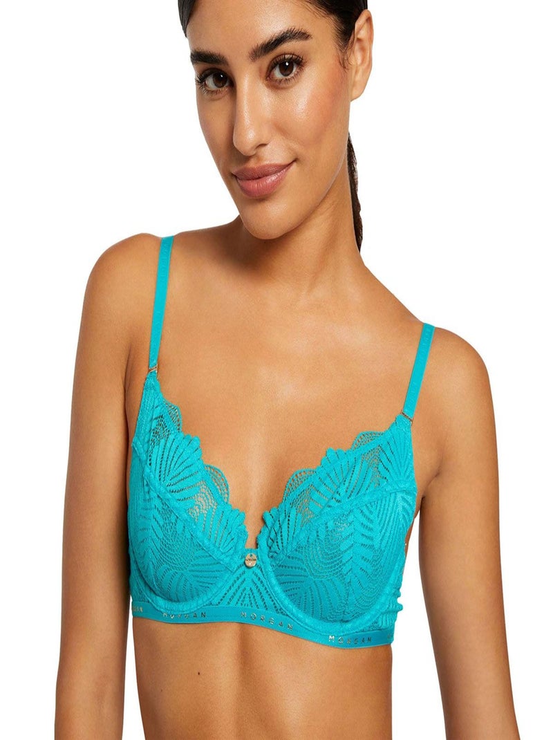 Soutien-gorge corbeille ZOE DENTELLE - Morgan Lingerie Bleu - Kiabi