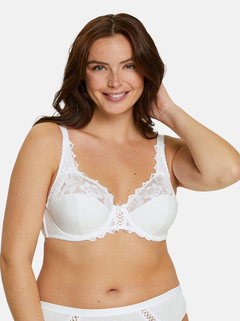 Soutien-gorge Coton D'Arum Sans Complexe Blanc - Kiabi