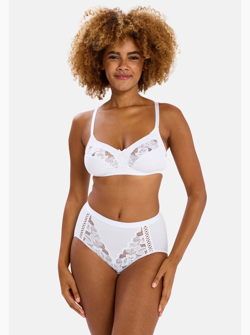 Soutien-gorge coton d'arum sans complexe lingerie Blanc - Kiabi