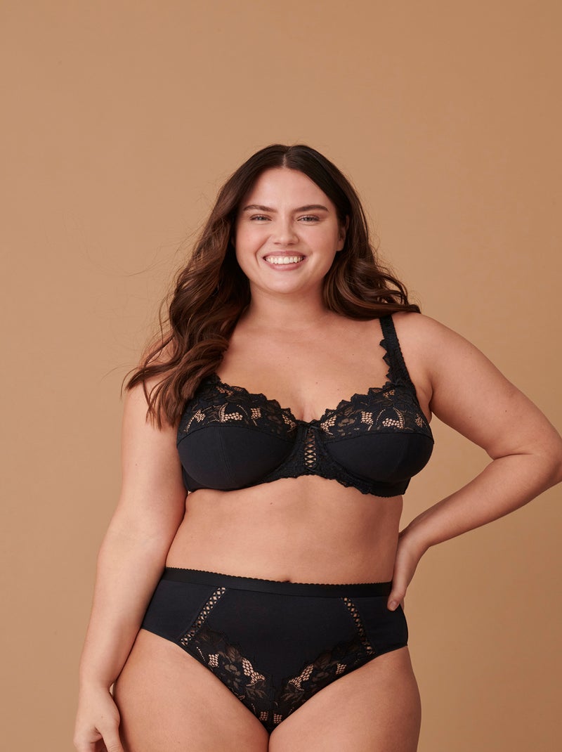 Soutien-gorge Coton D'Arum Sans Complexe Noir - Kiabi