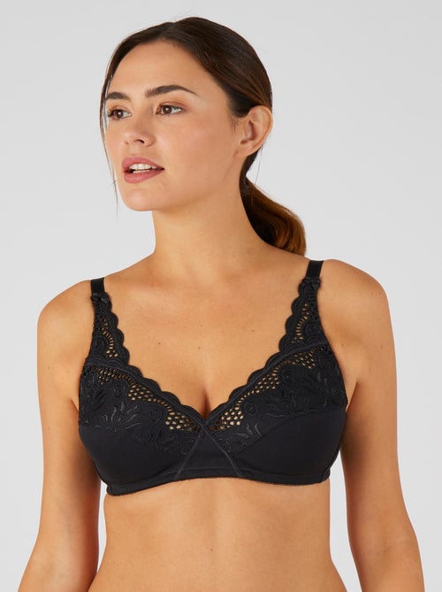 Soutien-gorge croisé sans armatures, grand maintien - Damart - Kiabi