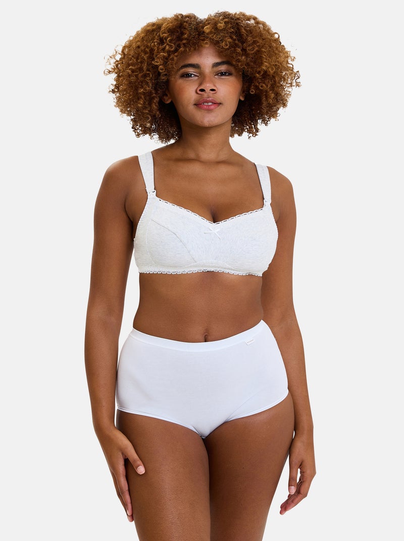 Soutien-gorge d allaitement New Calin Sans Complexe Gris chiné - Kiabi