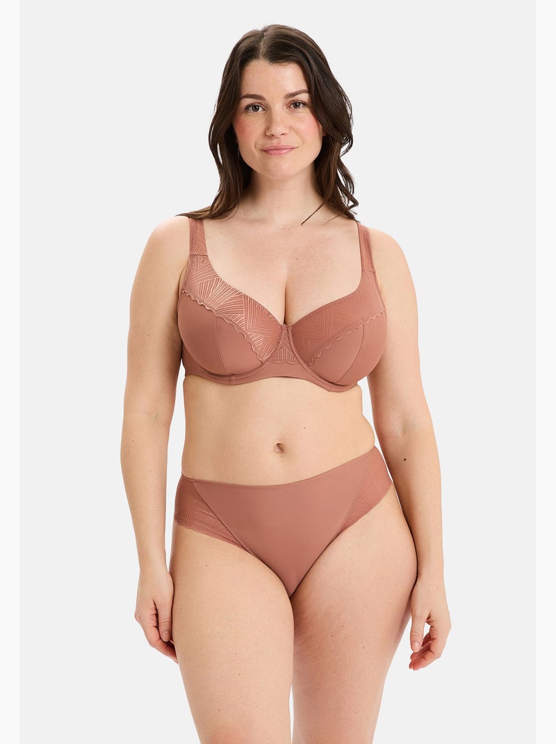 Soutien-gorge daily softness sans complexe lingerie Marron noisette - Kiabi