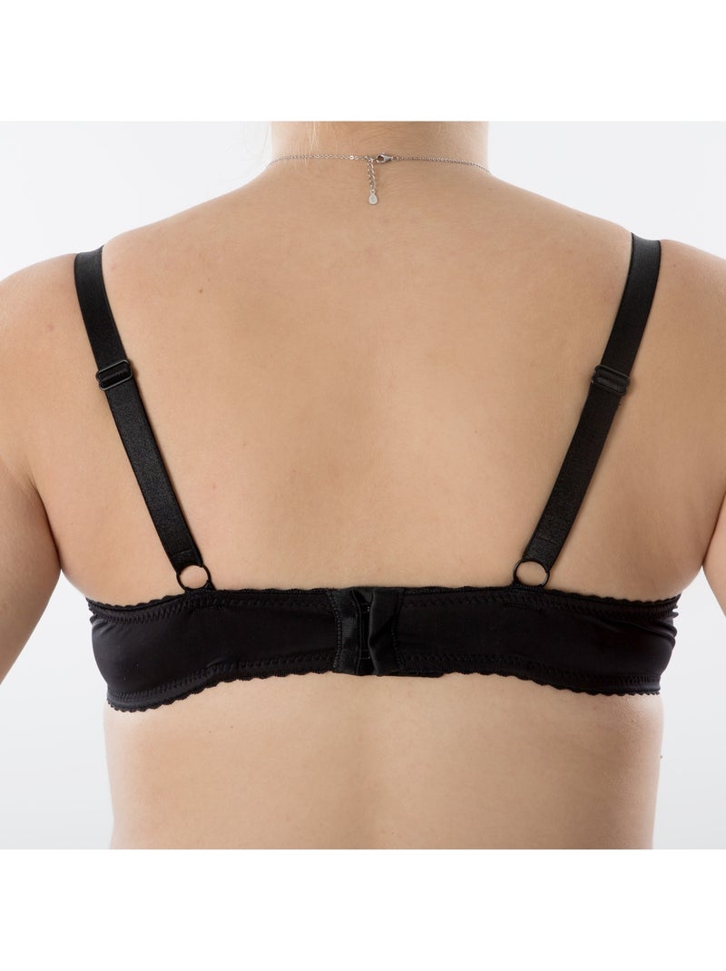 Soutien-gorge d'allaitement à armatures souples CAROLINE 'Bogema' Noir - Kiabi