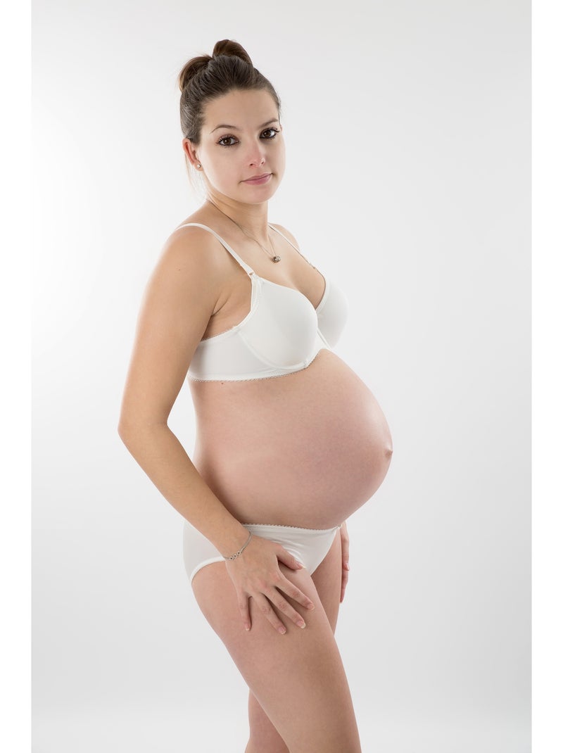 Soutien-gorge d'allaitement armatures souples ANGÉLIQUE 'Bogema' Blanc cassé - Kiabi