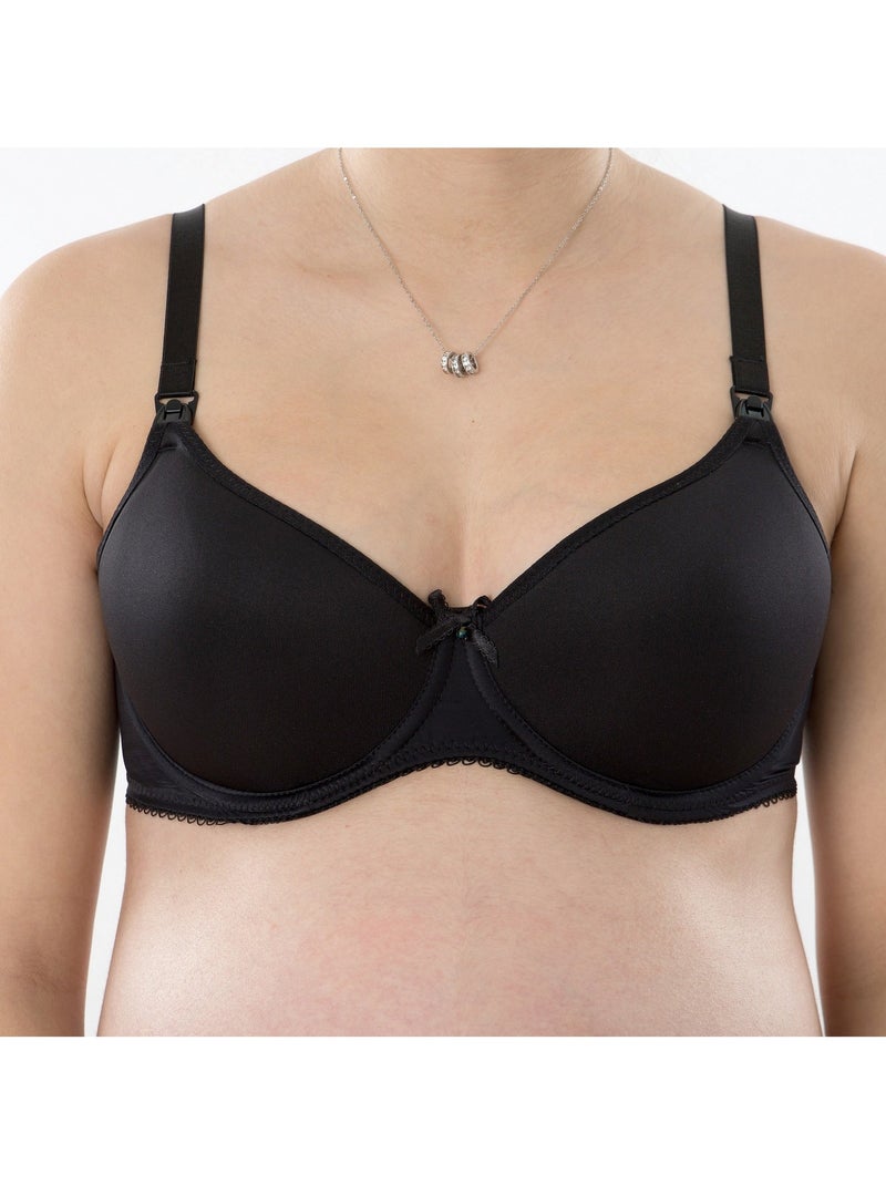 Soutien-gorge d'allaitement armatures souples ANGÉLIQUE 'Bogema' Noir - Kiabi