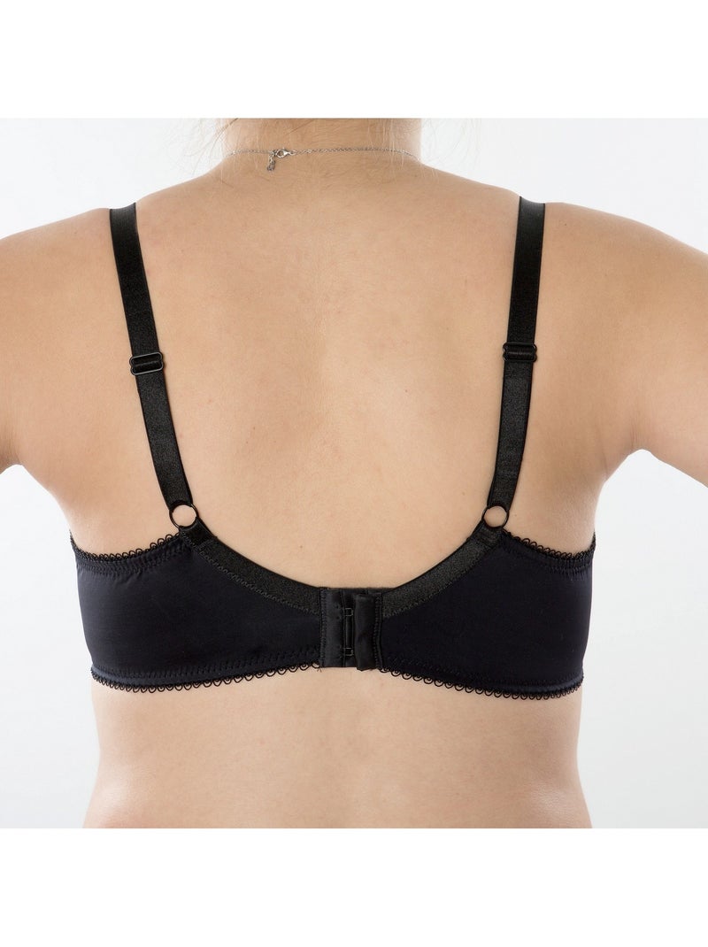 Soutien-gorge d'allaitement armatures souples ANGÉLIQUE 'Bogema' Noir - Kiabi