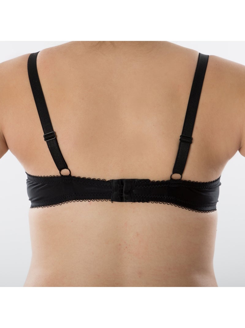 Soutien-gorge d'allaitement armatures souples NICOLE 'Bogema' Noir Beige - Kiabi