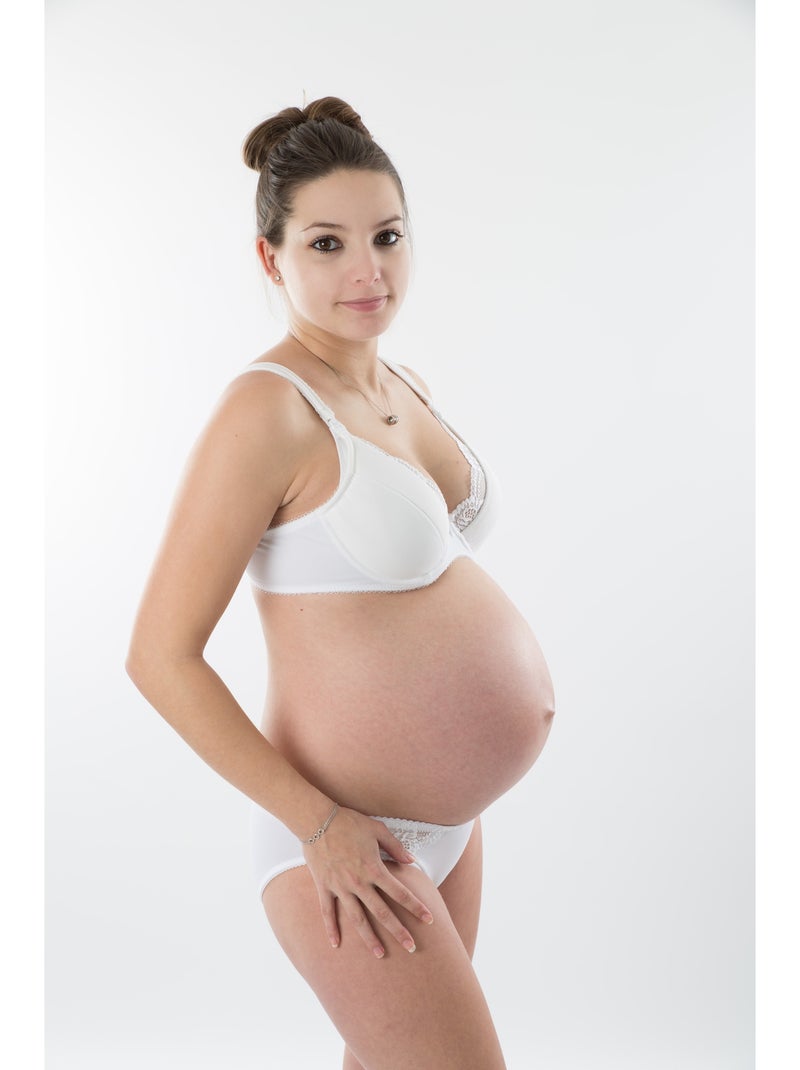 Soutien-gorge d'allaitement armatures souples PRINCESSE 'Bogema' Blanc - Kiabi