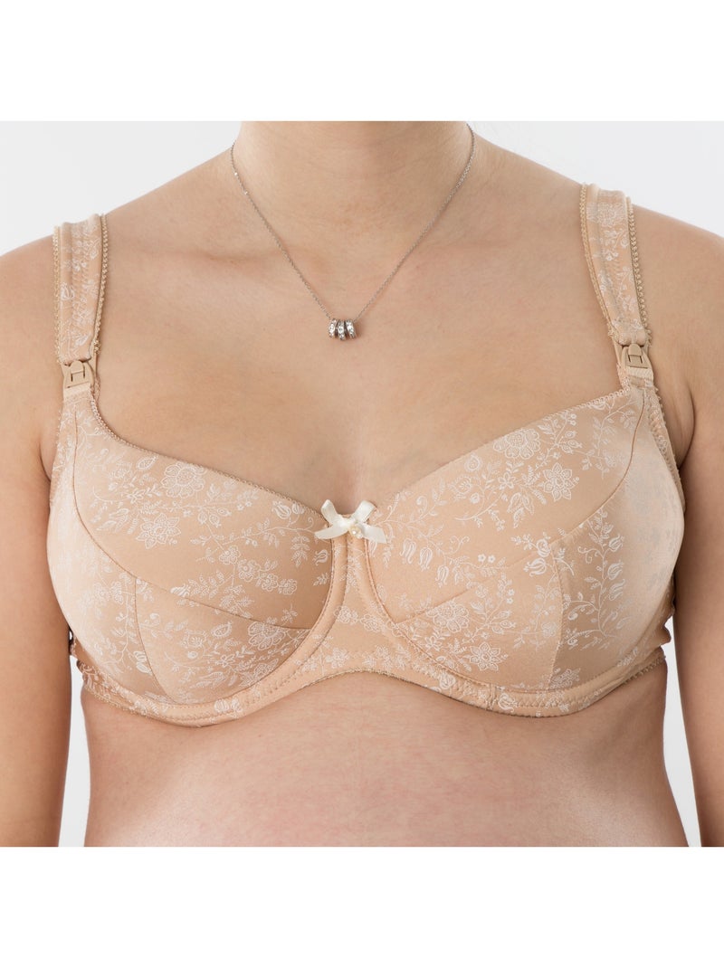 Soutien-gorge d'allaitement armatures souples VERSAILLES 'Bogema' Beige - Kiabi