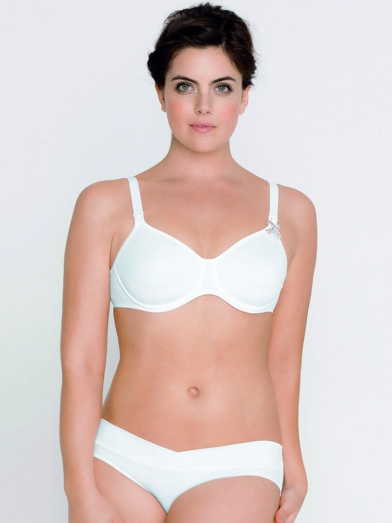 Soutien Gorge D Allaitement Avec Armatures Basic Blanc Kiabi