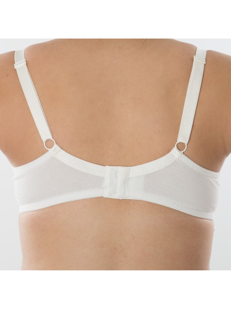 Soutien-gorge d'allaitement BIO 'Bogema' Blanc cassé - Kiabi