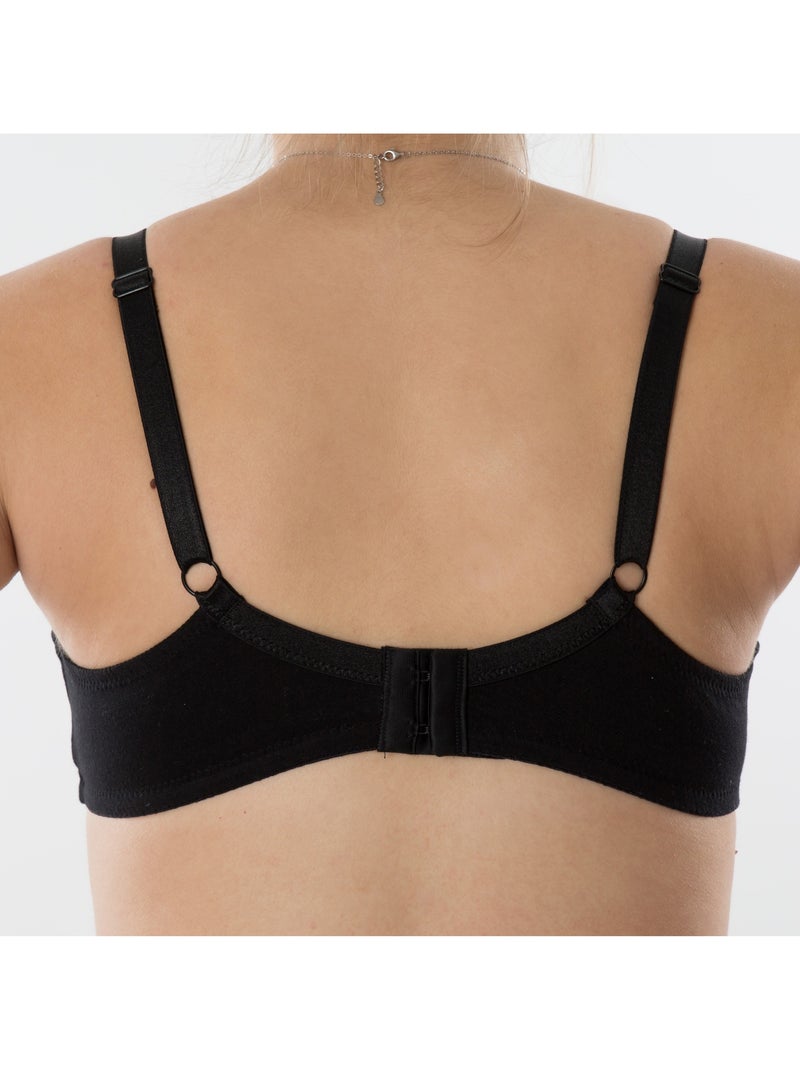 Soutien-gorge d'allaitement BIO 'Bogema' Noir - Kiabi