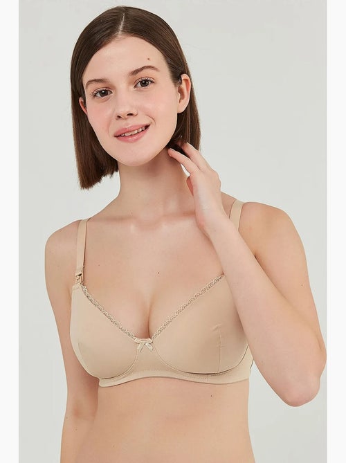 Soutien-gorge d’allaitement en maille à bretelles réglables penti - Kiabi Soutien-gorge d’allaitement en maille à bretelles réglables penti - Kiabi