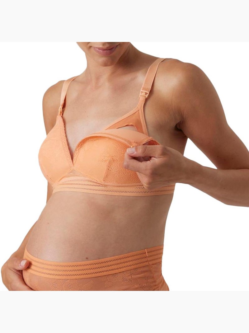 Soutien Gorge D'allaitement Femme Mamalicious Orange - Kiabi