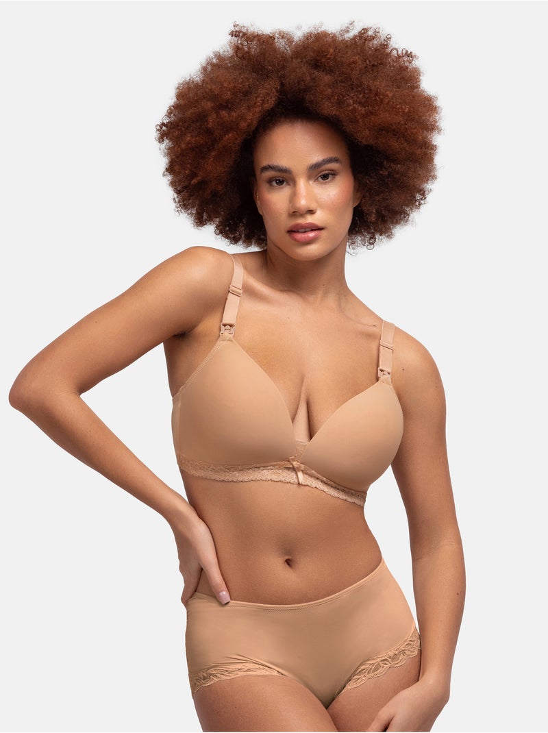 Soutien-gorge d’allaitement may Dorina Beige - Kiabi