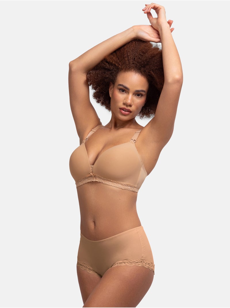 Soutien-gorge d’allaitement may Dorina Beige - Kiabi