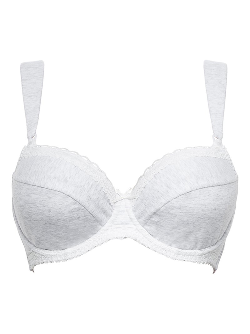Soutien-gorge d'allaitement New Calin Sans Complexe Gris chiné - Kiabi