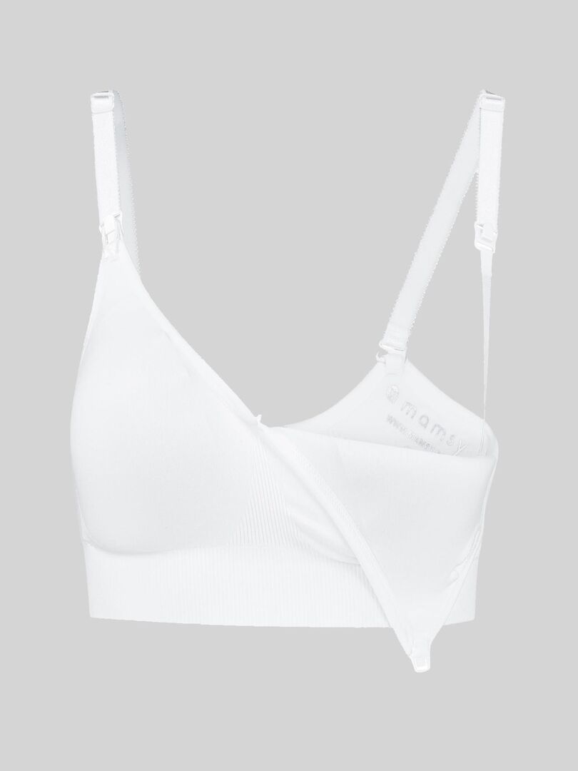 Soutien-gorge d'allaitement sans armatures (Mamsy) Blanc - Kiabi