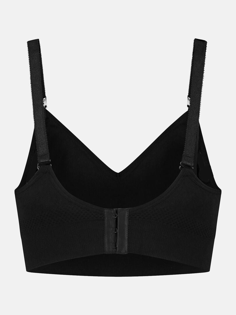 Soutien-gorge d'allaitement sans armatures (Mamsy) Noir - Kiabi
