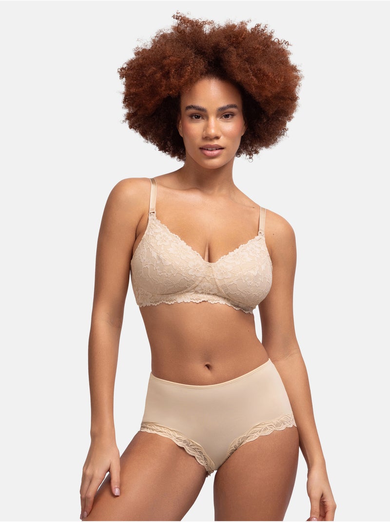 Soutien-gorge d’allaitement valeria Dorina Beige - Kiabi