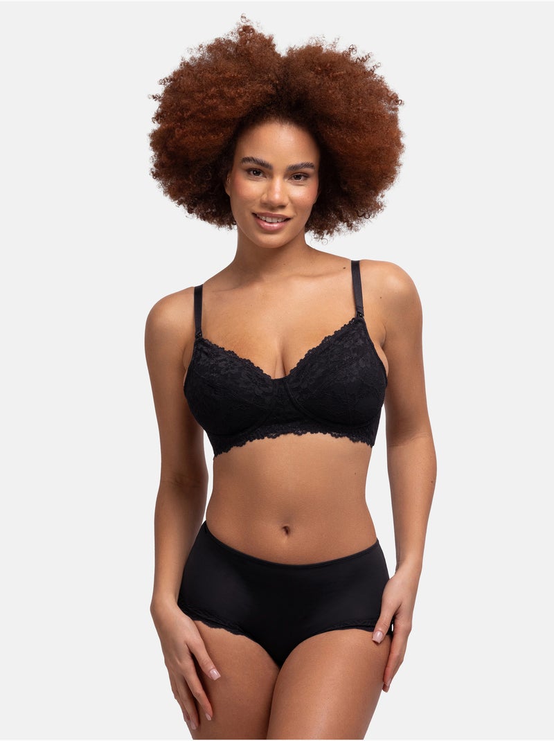 Soutien-gorge d’allaitement valeria Dorina Noir - Kiabi