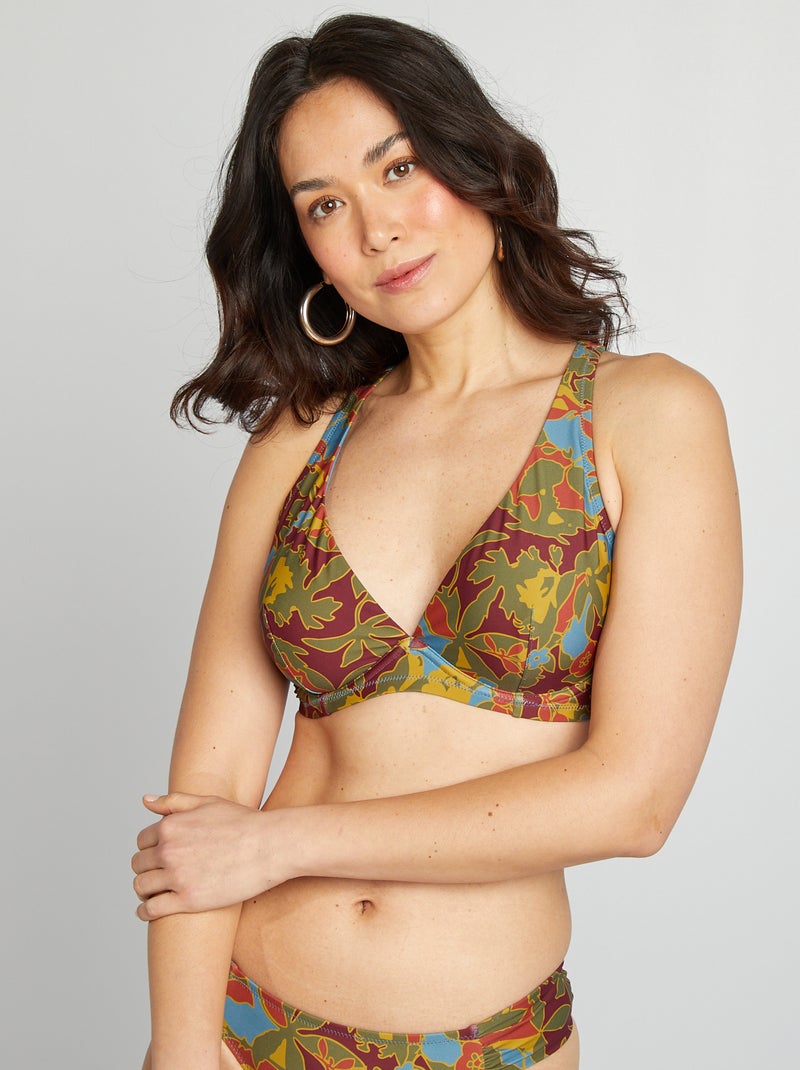 Soutien-gorge de bain bonnet D&E Multicolore - Kiabi