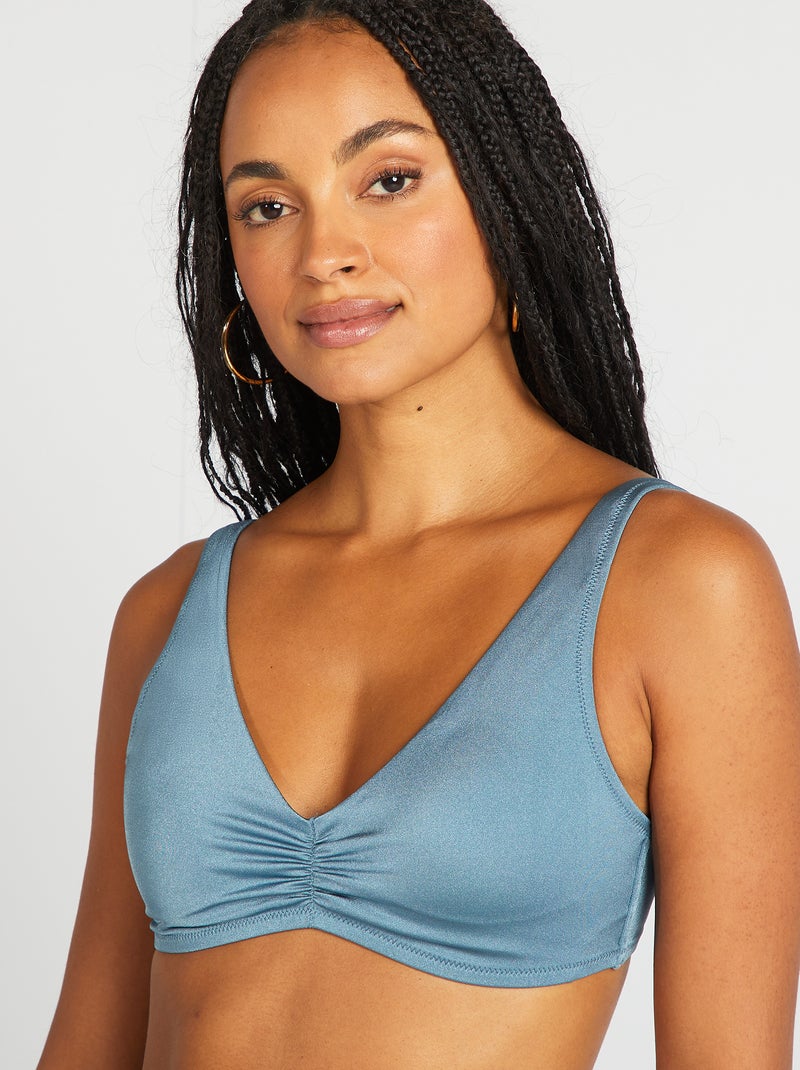 Soutien-gorge de bain brassière Bleu - Kiabi
