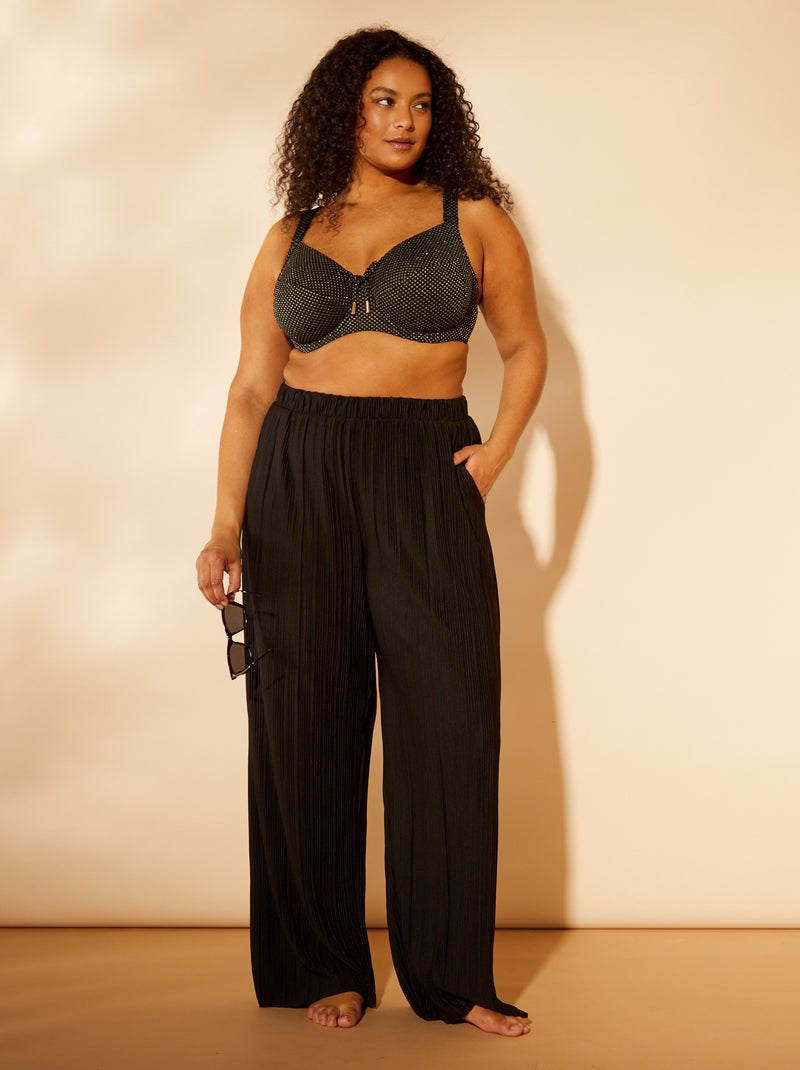 Soutien-gorge de bain corbeille noir - Kiabi