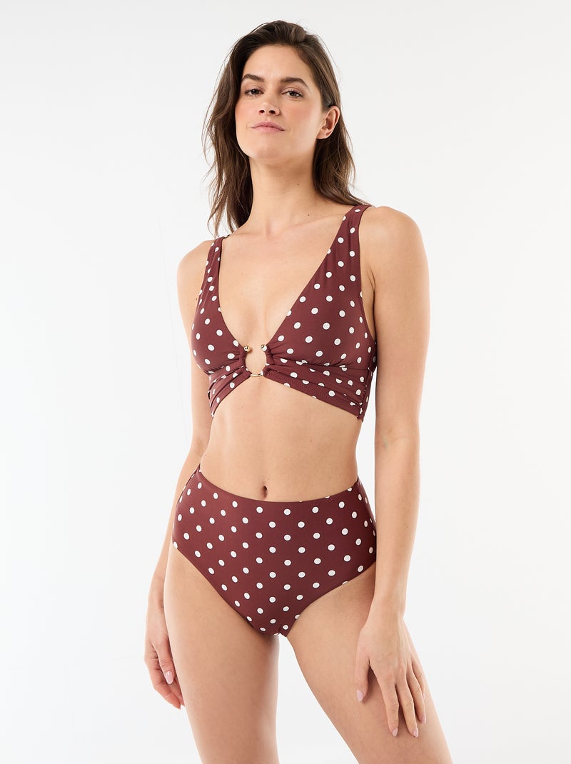 Soutien-gorge de bain Marron - Kiabi