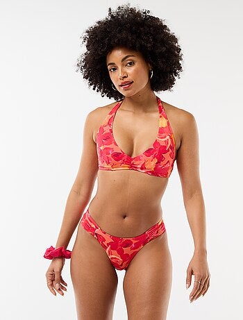 Soutien-gorge de bain print fleurs