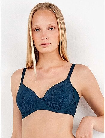 Soutien-gorge de capacité en ton bleu pétrole