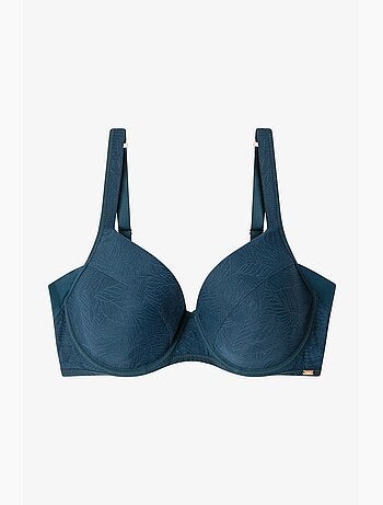 Soutien-gorge de capacité en ton bleu pétrole