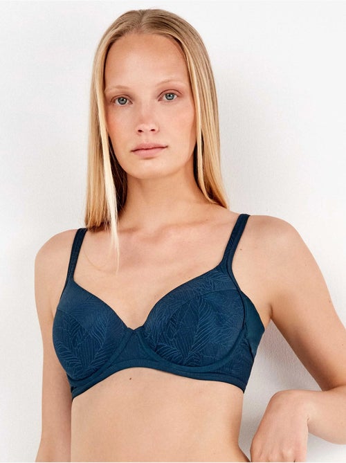 Soutien-gorge de capacité en ton bleu pétrole - Kiabi Soutien-gorge de capacité en ton bleu pétrole - Kiabi