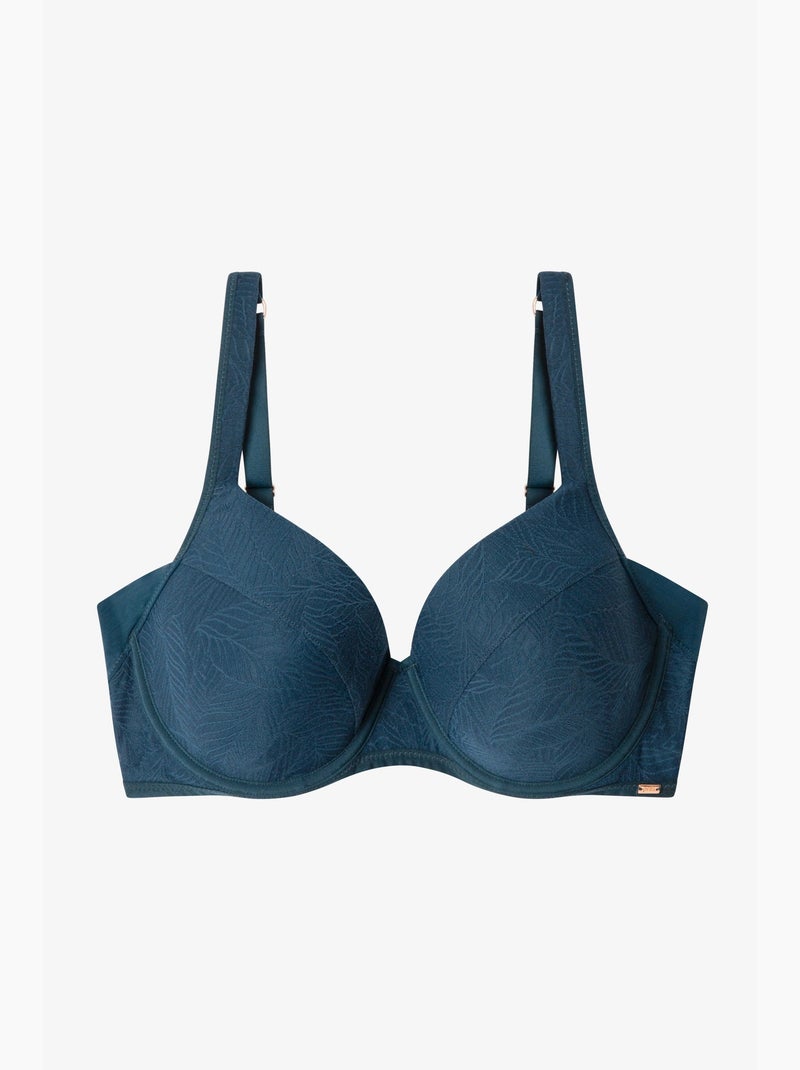 Soutien-gorge de capacité en ton bleu pétrole Bleu pétrole - Kiabi