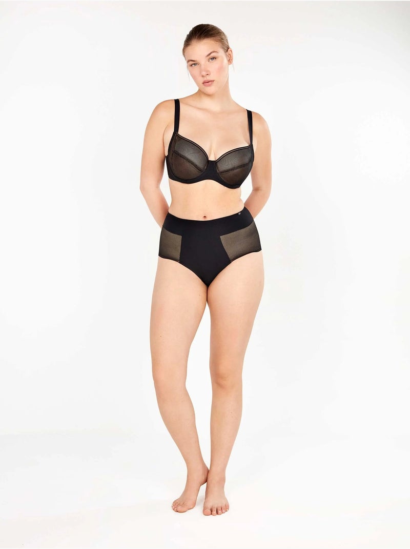Soutien-gorge de capacité sans mousse et avec armatures Noir - Kiabi