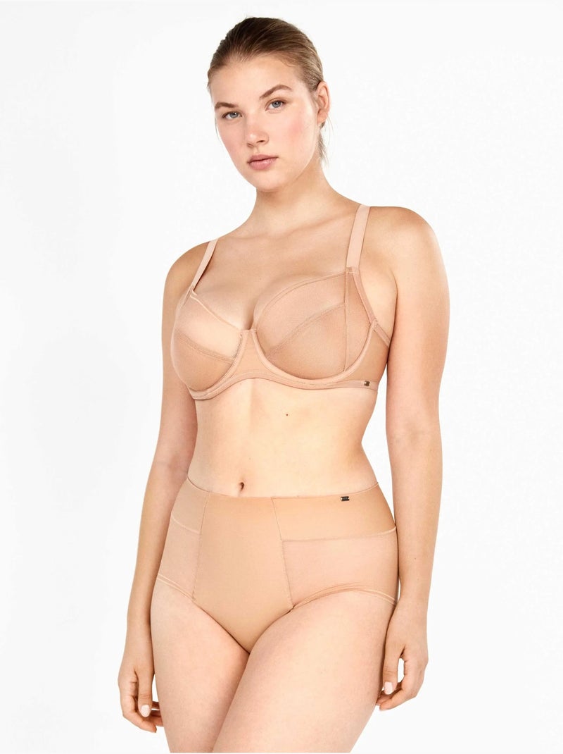 Soutien-gorge de capacité sans mousse et avec armatures Rose - Kiabi