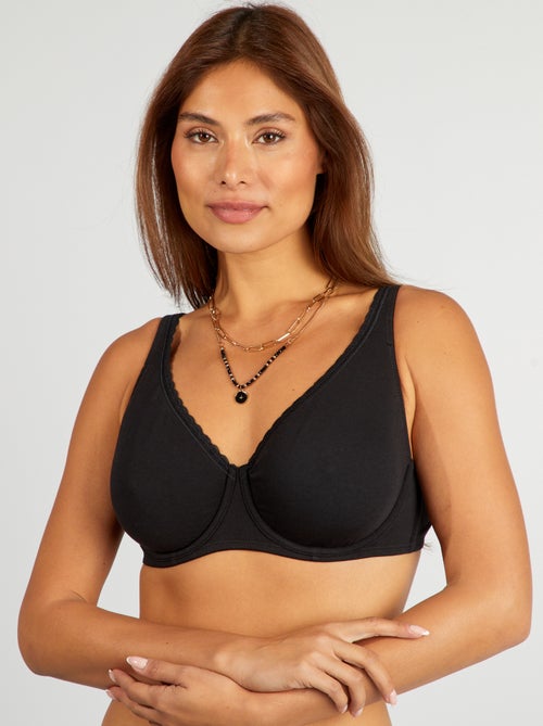 Soutien-gorge D&E en coton - Kiabi