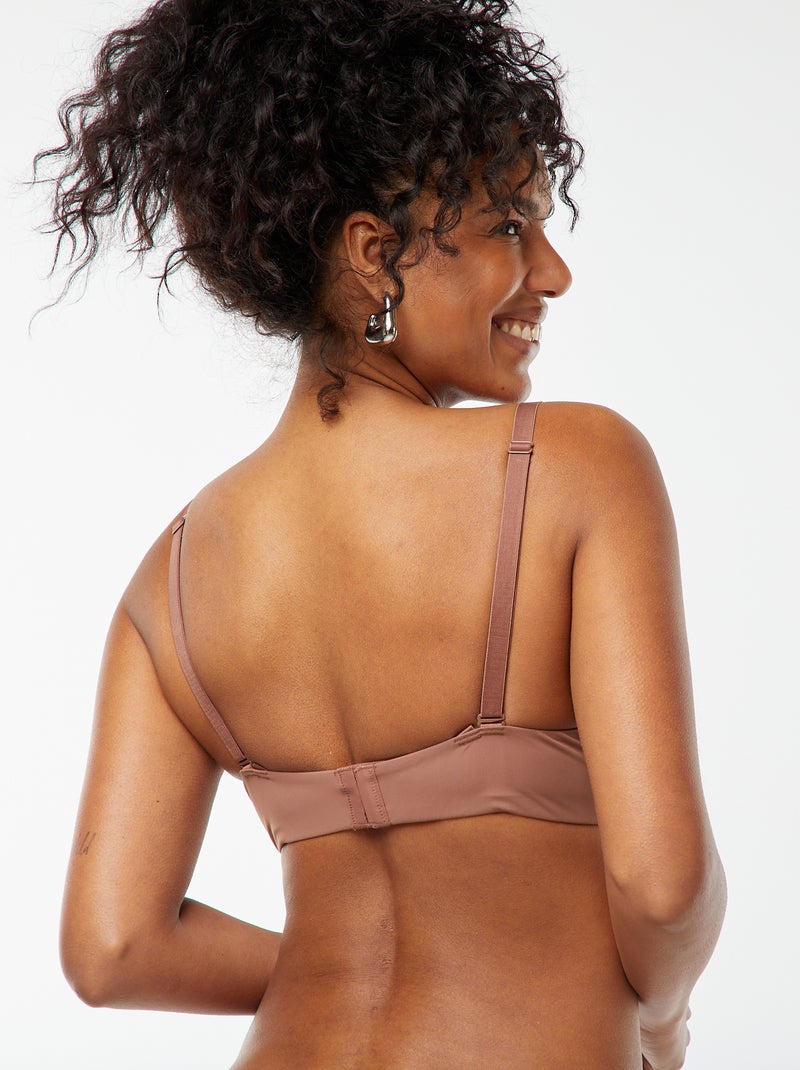 Soutien-gorge D&E invisible Marron - Kiabi
