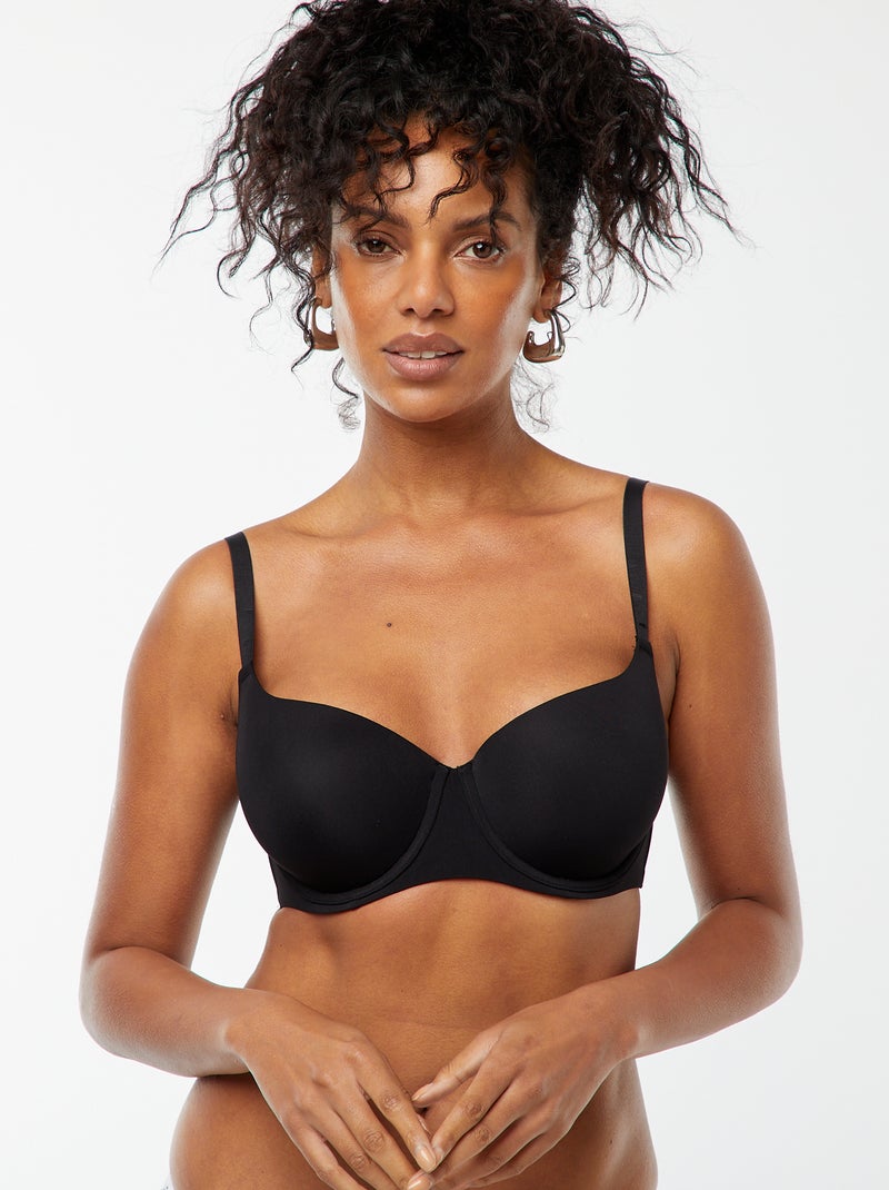 Soutien-gorge D&E invisible Noir - Kiabi