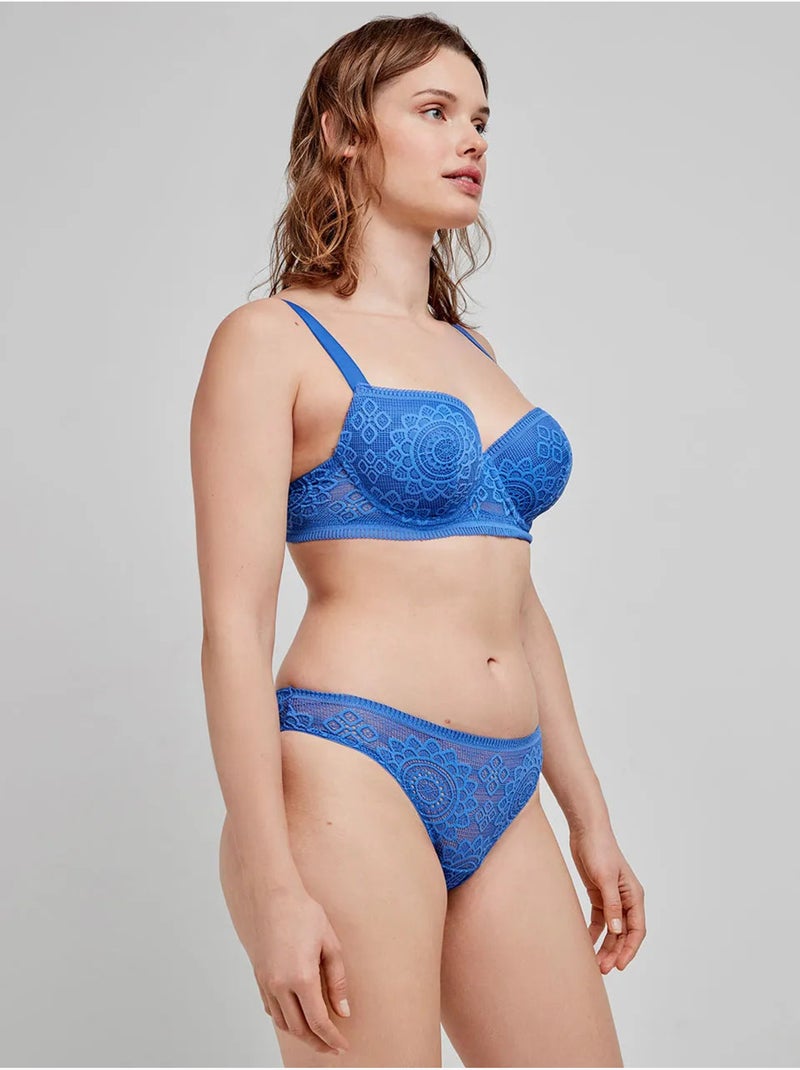 Soutien-gorge de maintien bonnets b, c et d Bleu - Kiabi